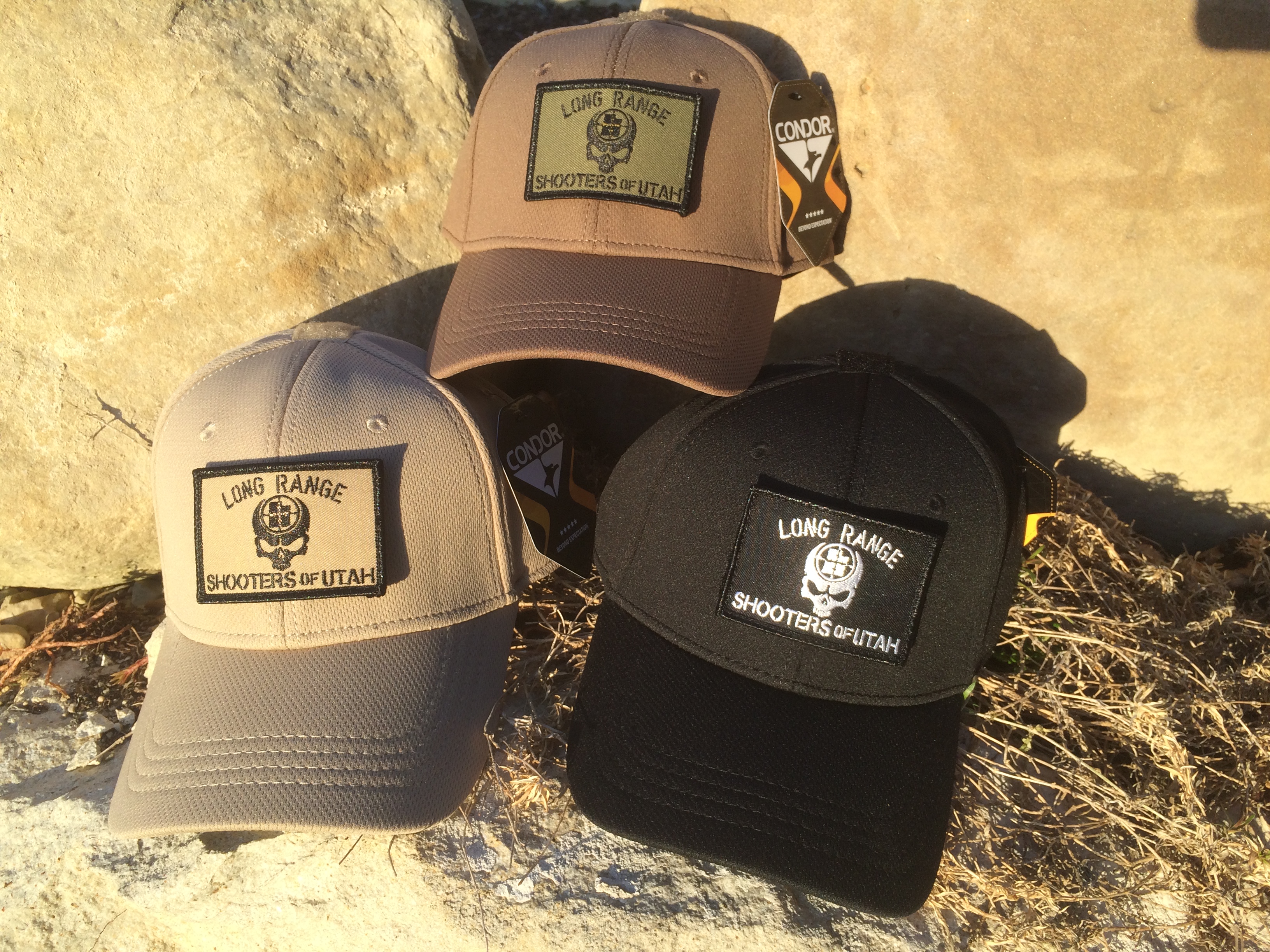 *New* Condor Flex Fit Hat w/ LRSU Velcro Rifle Patch Long Range