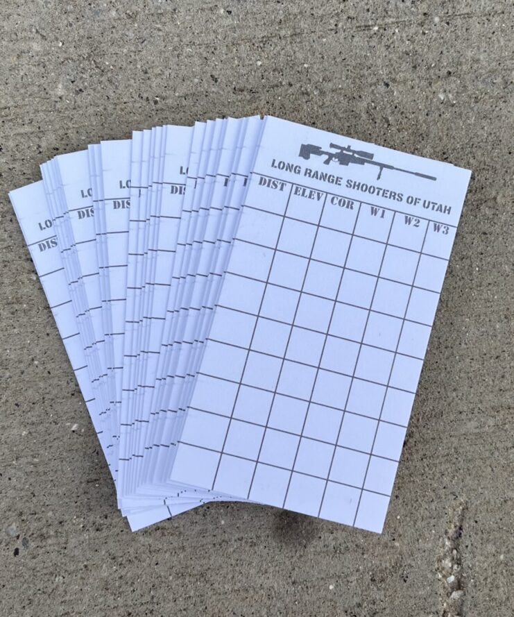 Blank Drop Chart Cards (pack of 50)